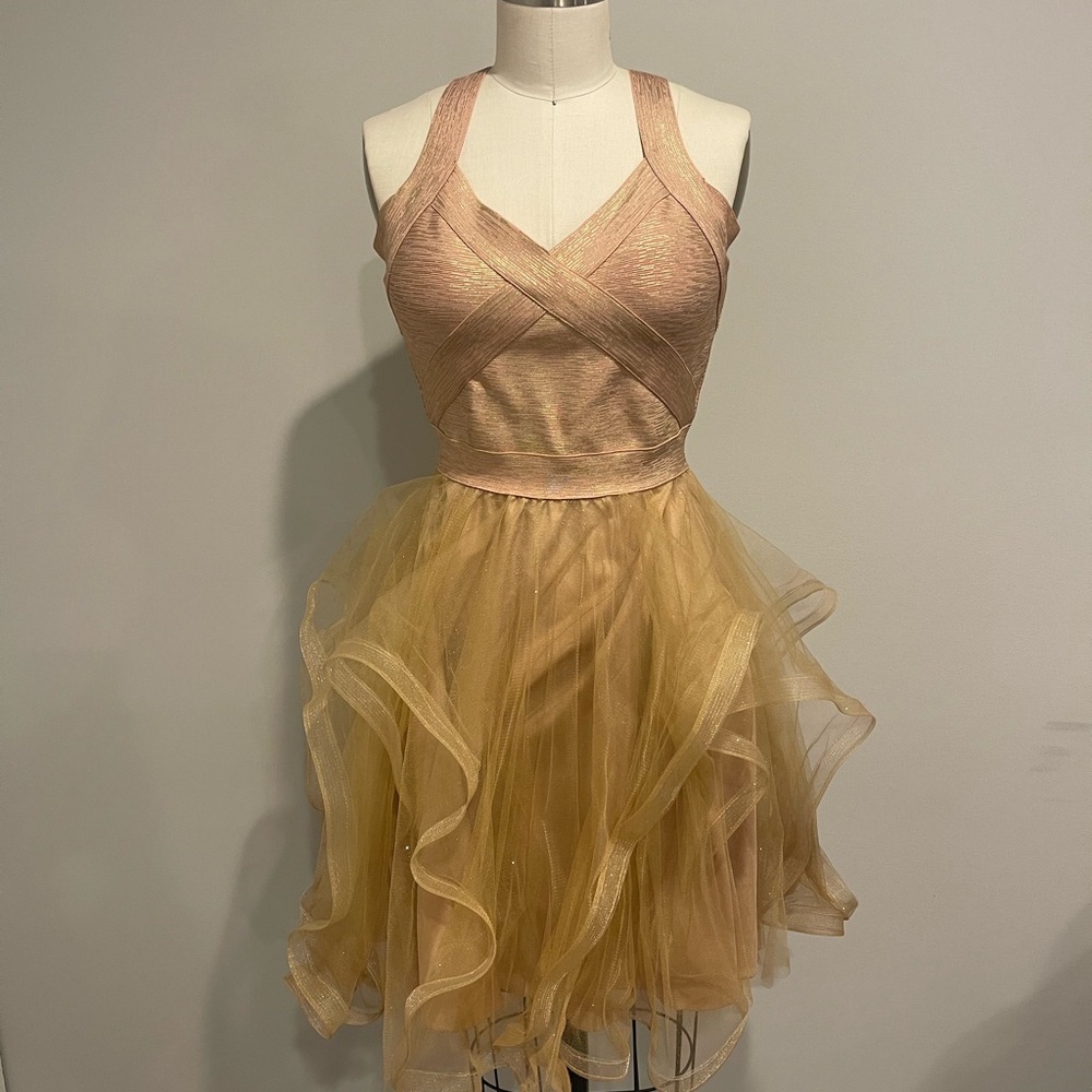 Gold dress